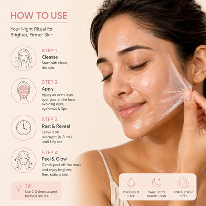 Korean Collagen Night Wrapping Peel Off Mask