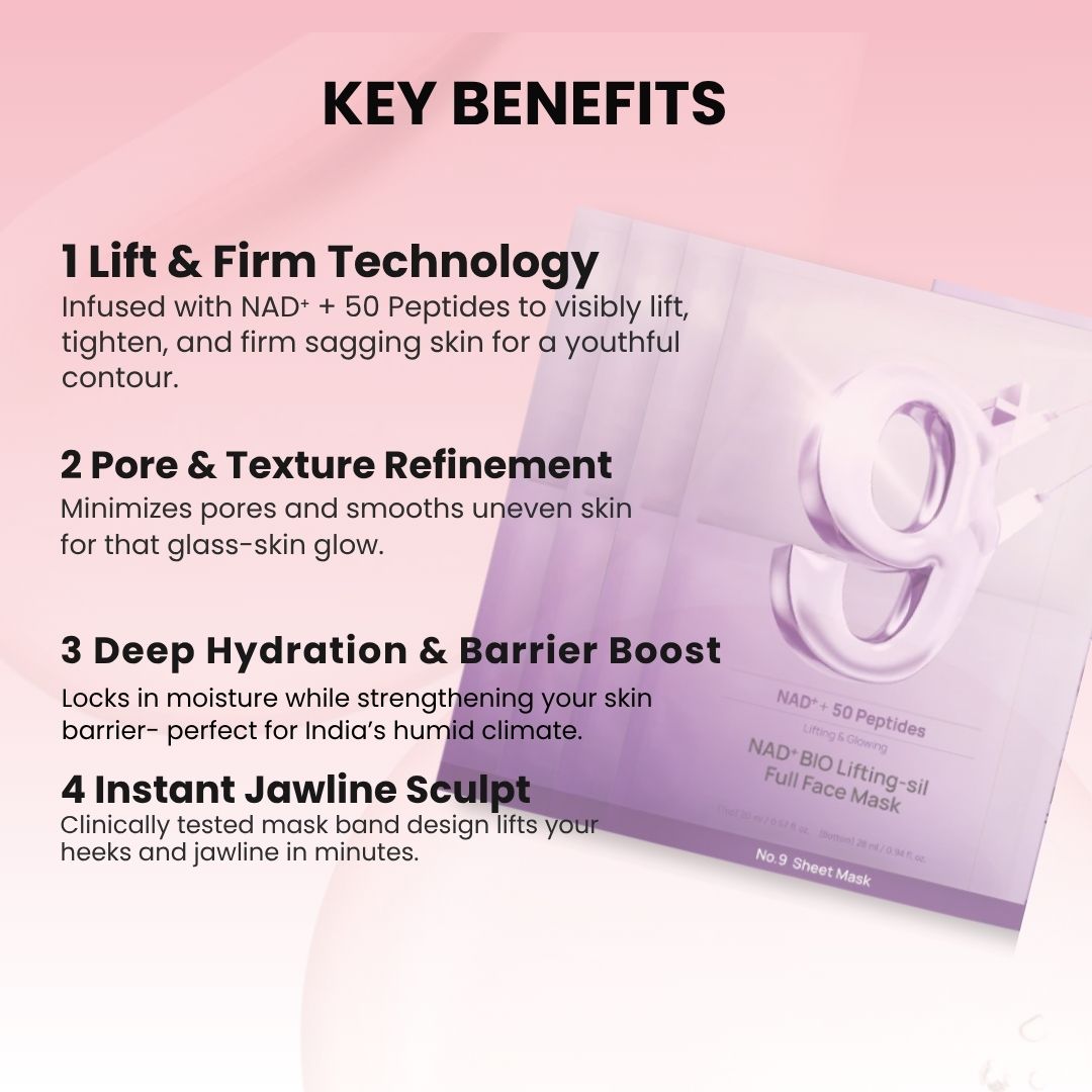 No.9 NAD+ BIO Lifting-sil Full Face Mask