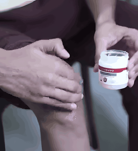 Slow circles around the knee